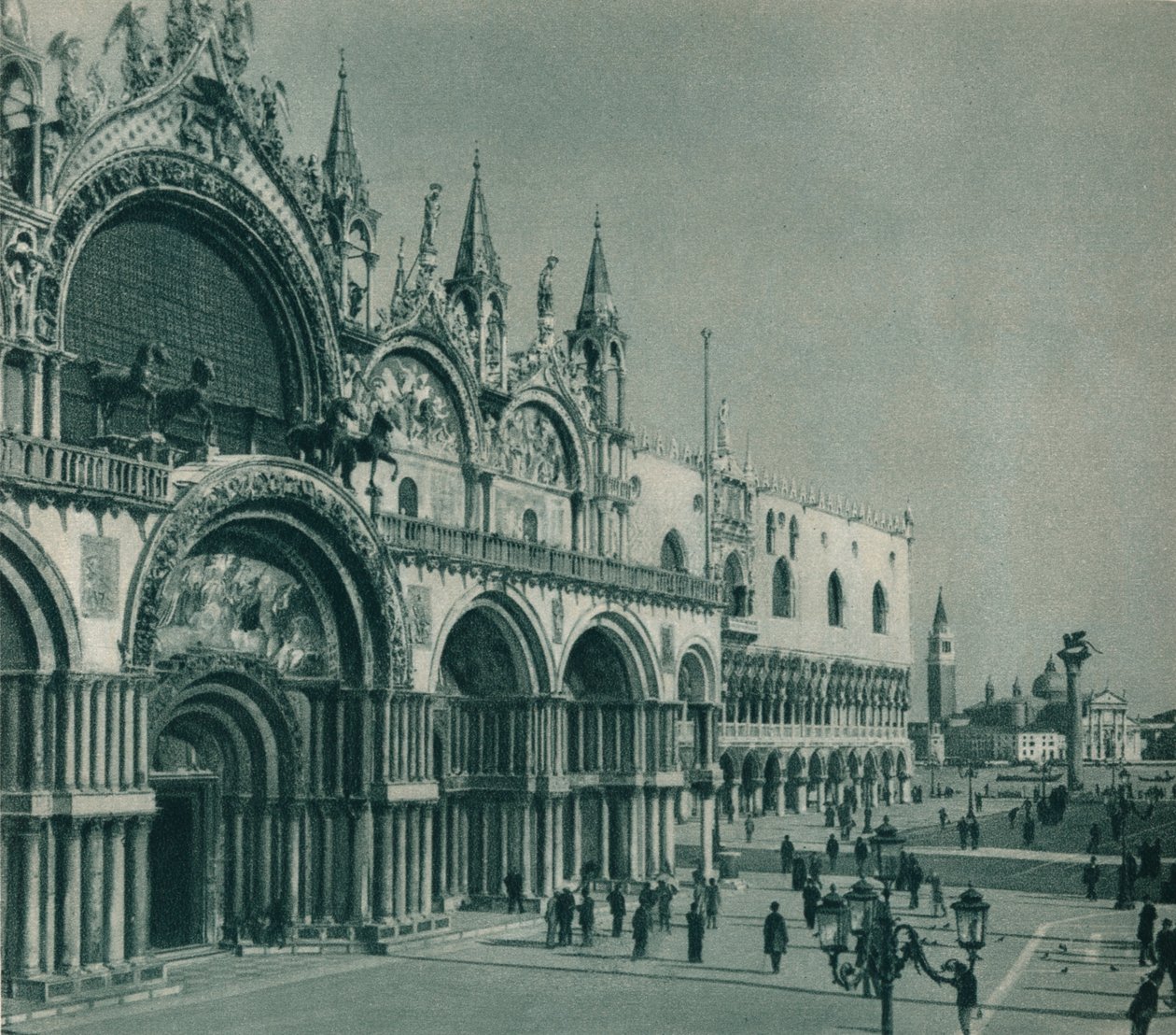 Markuskyrkan, Venedig, Italien, 1927 av Eugen Poppel