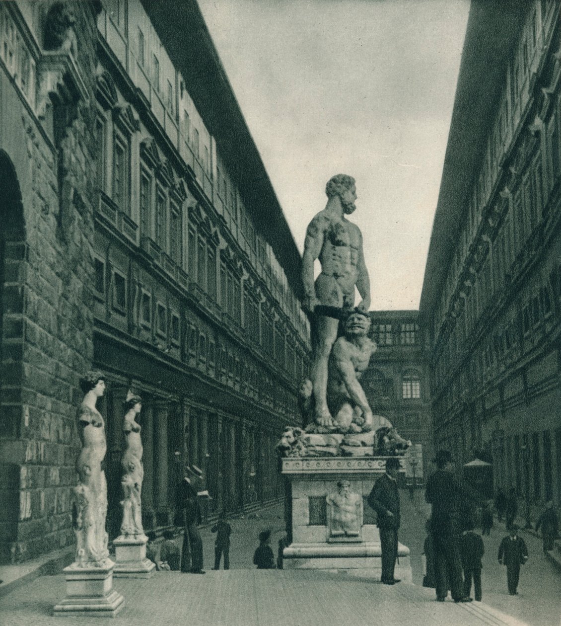 Uffizigalleriet, Florens, Italien, 1927 av Eugen Poppel