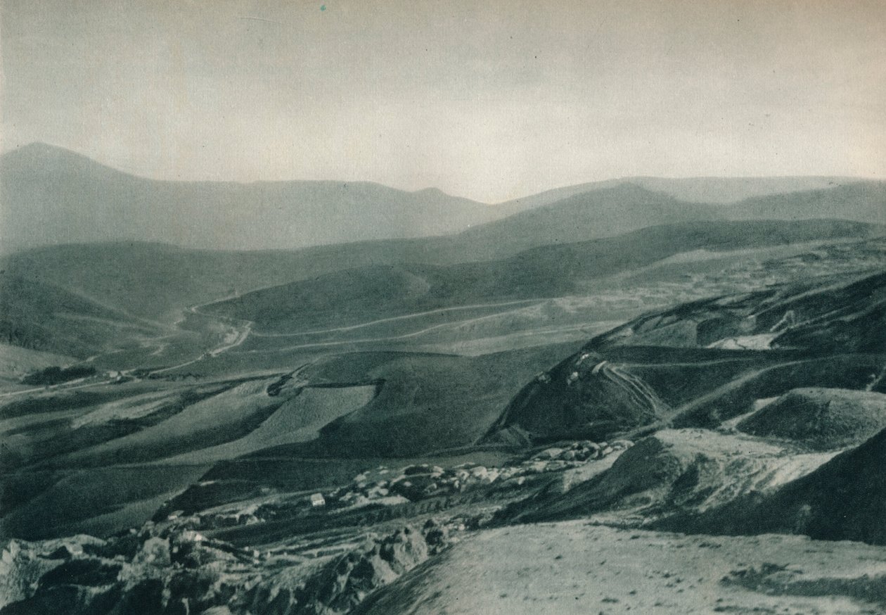 Utsikt över svavelgruvorna, Agrigento, Sicilien, Italien, 1927 av Eugen Poppel
