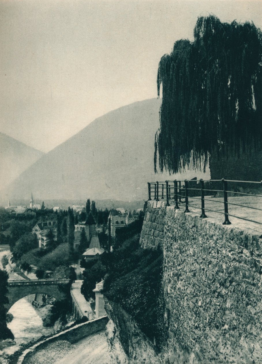 Utsikt över staden, Merano, Sydtyrolen, Italien, 1927 av Eugen Poppel