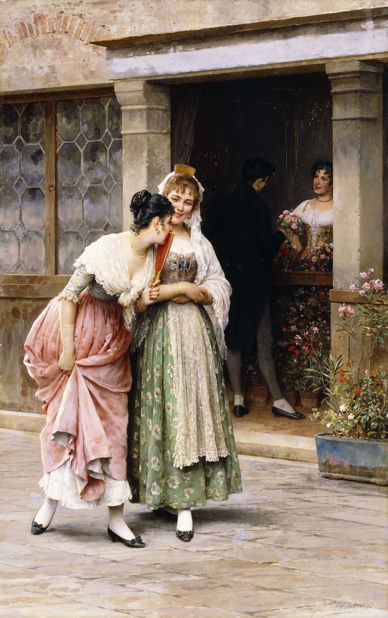 Söndagsbuketten, 1893 av Eugen von Blaas