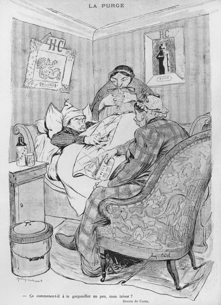 Rensningen, illustration från "Le Rire", 6 mars 1897 av Eugene Cadel