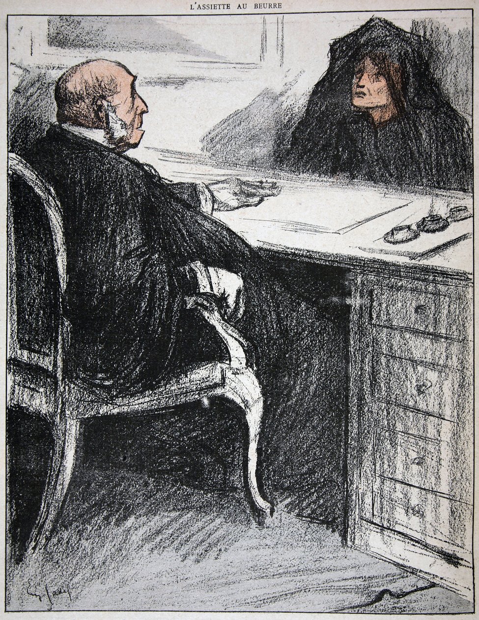 Änka med en justitieminister, illustration från "L