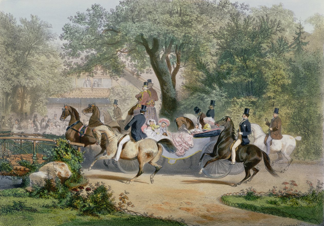 Skogsvandring av Eugene Charles Francois Guerard