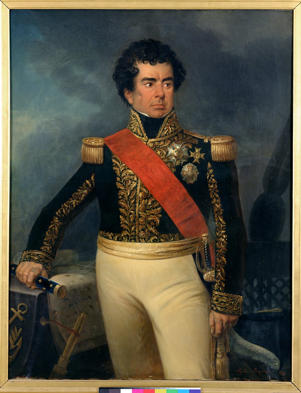 Porträtt av Victor-Guy (1775-1846) Baron Duperre, 1839 av Eugene Charpentier