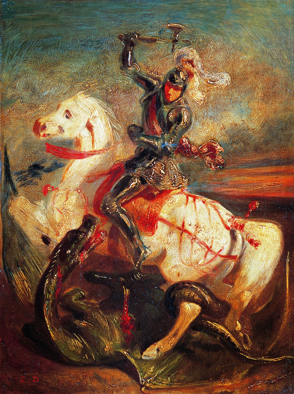 Sankt Georg och draken av Ferdinand Victor Eugene Delacroix
