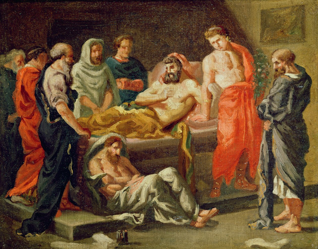 Marcus Aurelius död (skiss), c.1843 av Ferdinand Victor Eugene Delacroix