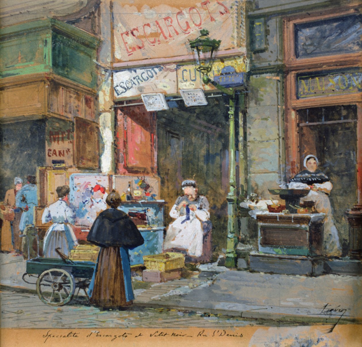 Snigelsäljaren av Eugene Galien Laloue