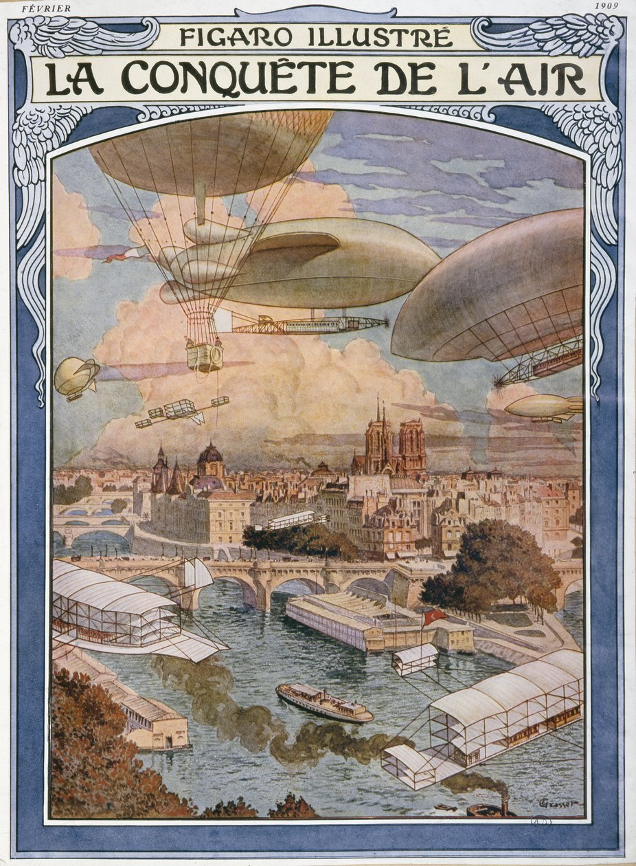 The Conquest of Air, omslagsillustration till 