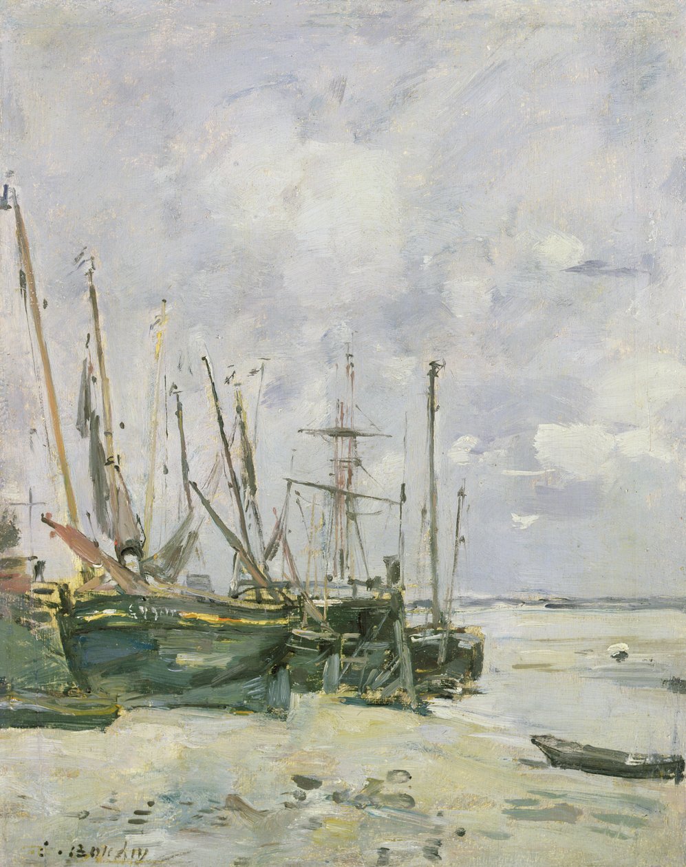 Båtar, 1888-95 av Eugene Louis Boudin