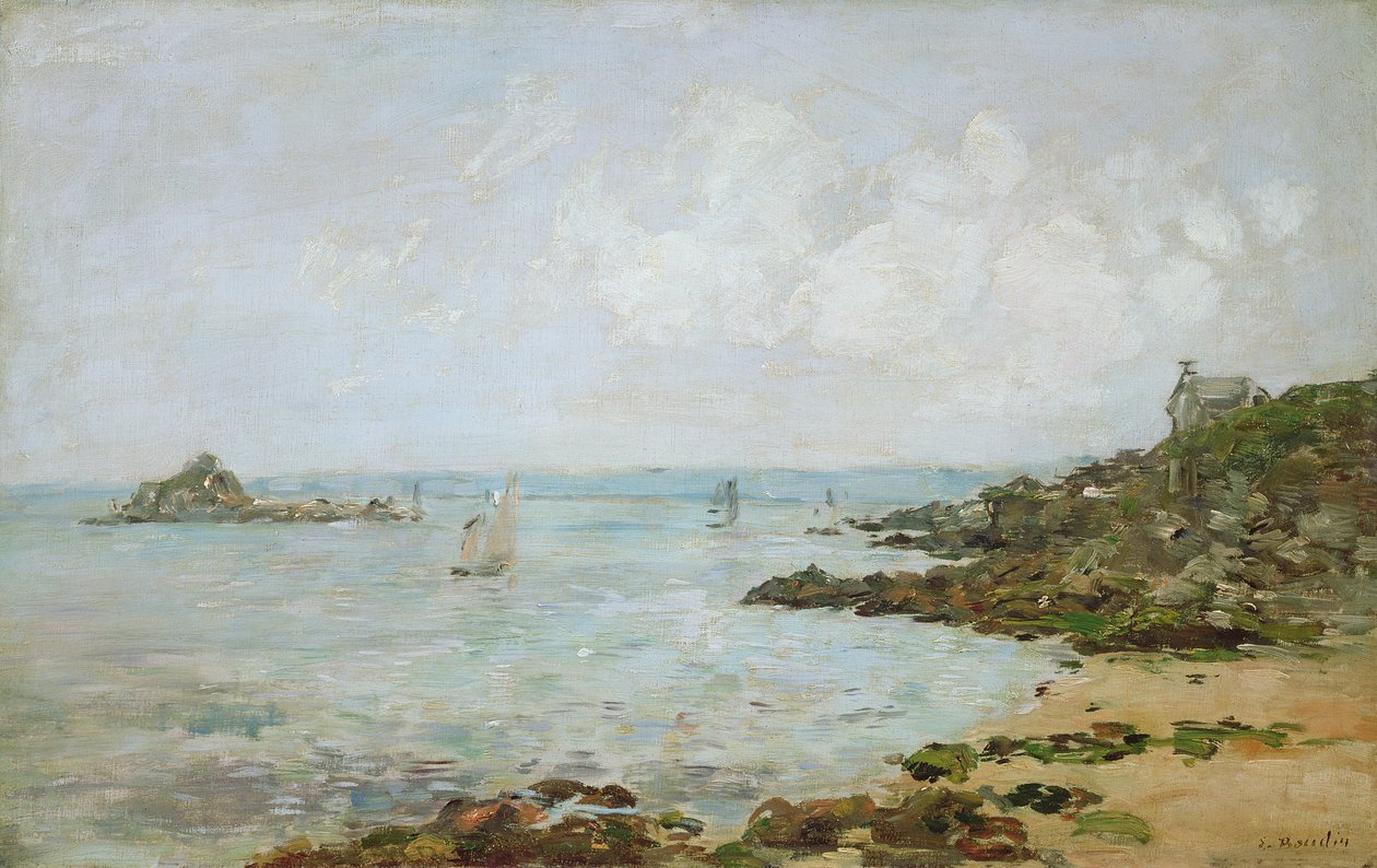 Ghuba ya Douarnenez na Ile Tristan zilisafiri av Eugene Louis Boudin