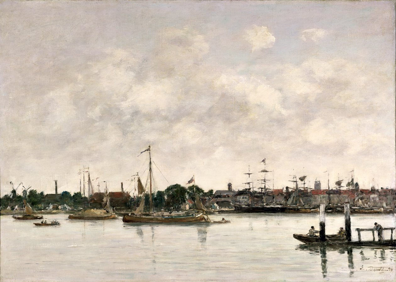 Maas vid Dordrecht, 1874 av Eugene Louis Boudin