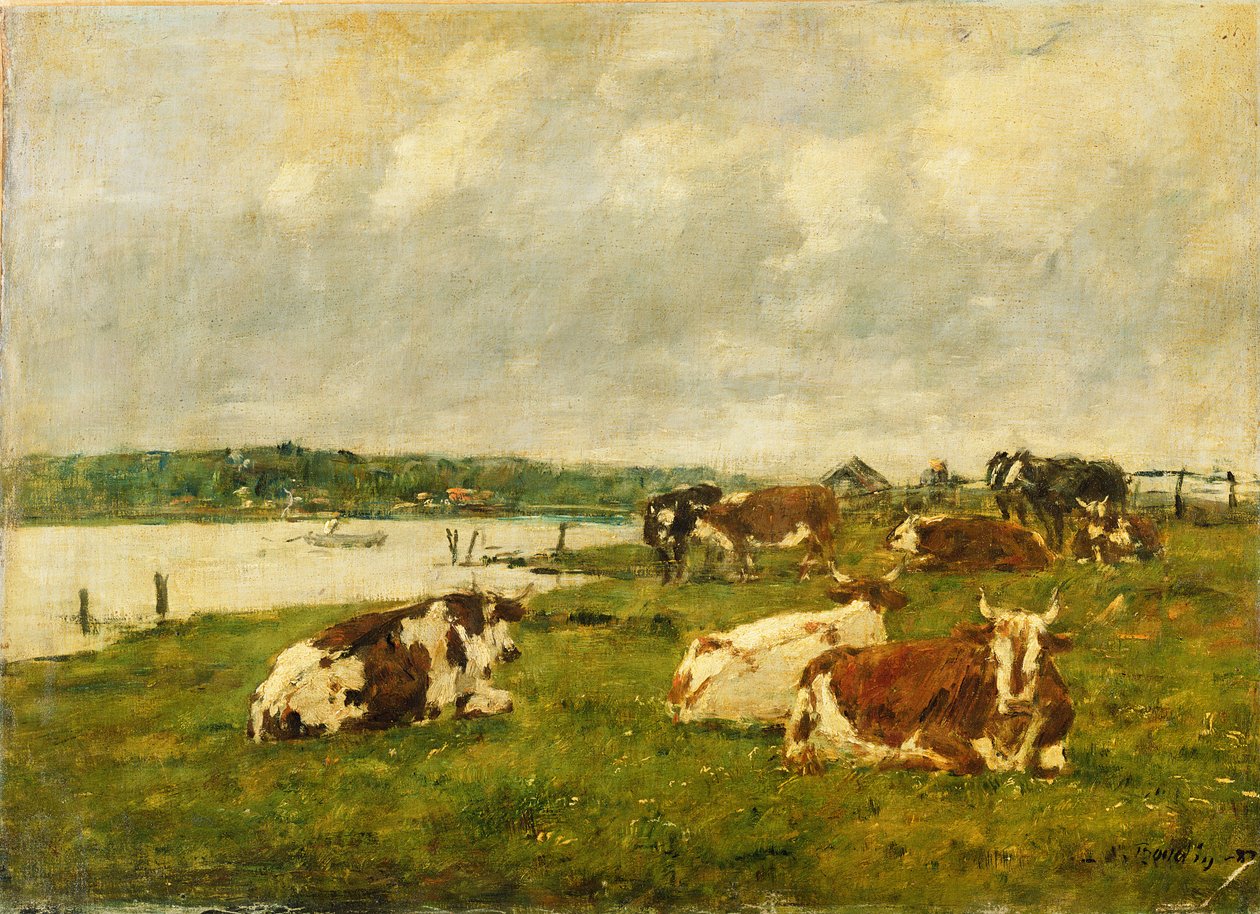 The Valley of the Touques, 1887 av Eugene Louis Boudin