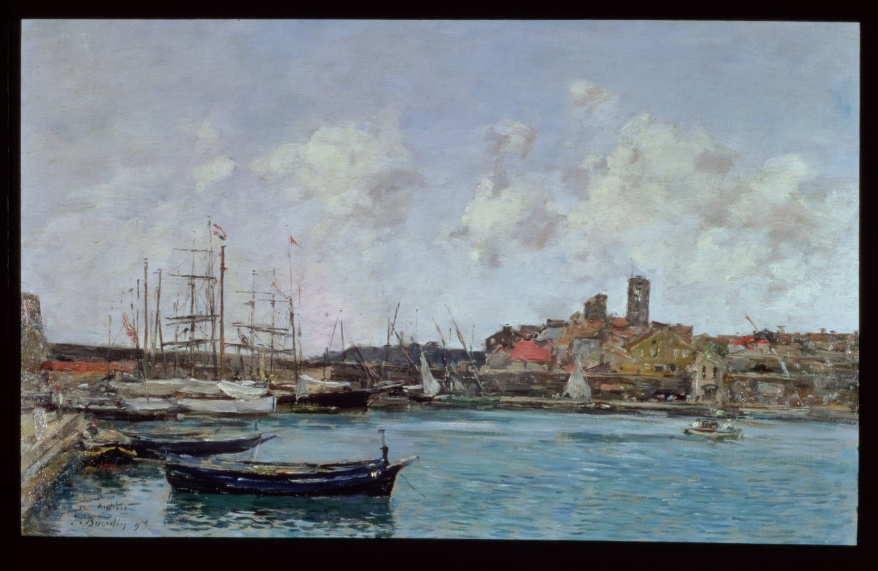 Utsikt över Antibes, 1893 av Eugene Louis Boudin