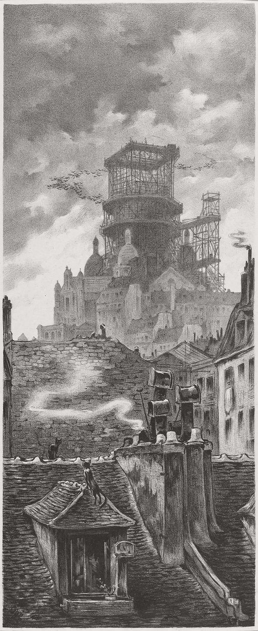Konstruktionen av den heliga domstolen, c. 1910 av Eugene Oge