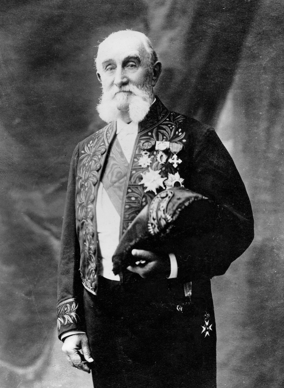 Porträtt av Alfred Grandidier, ca 1885 av Eugene Pirou
