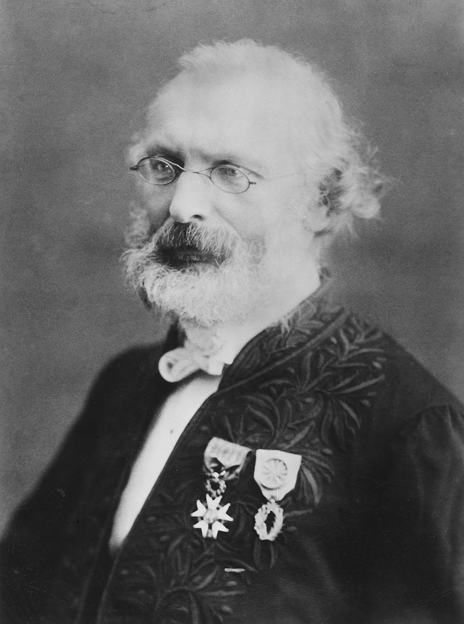 Porträtt av Frédéric Passy av Eugene Pirou