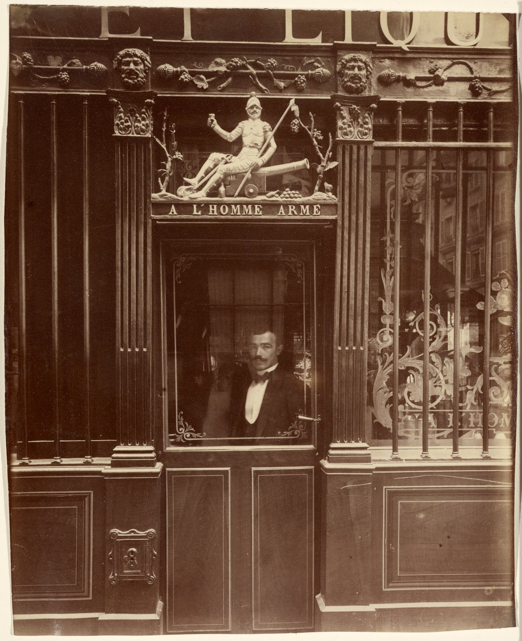 Café, 25 rue des Blancs-Manteaux av Eugène Atget