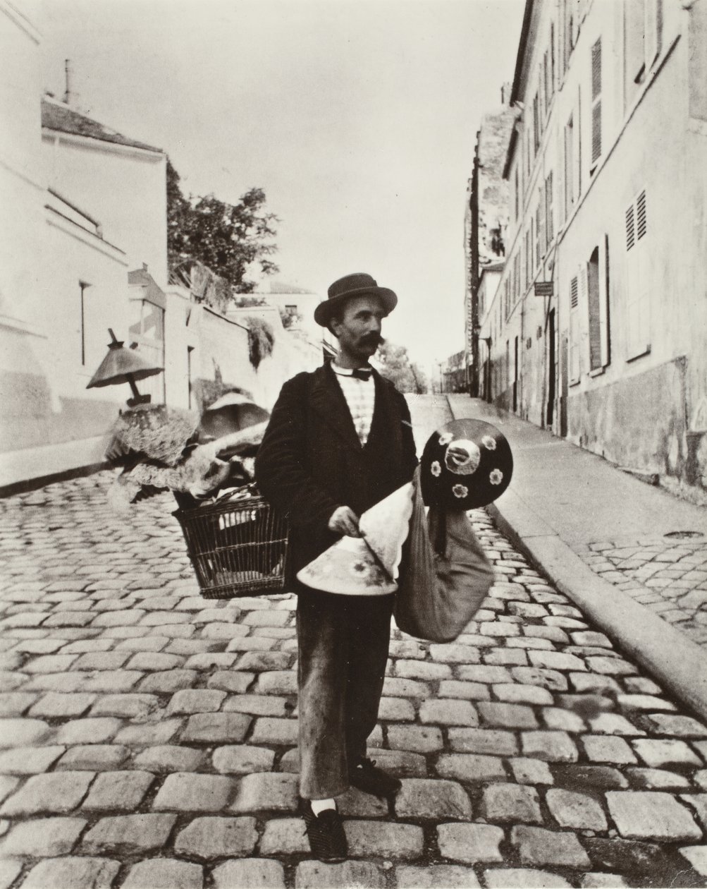 Lampskärmshandlare av Eugène Atget
