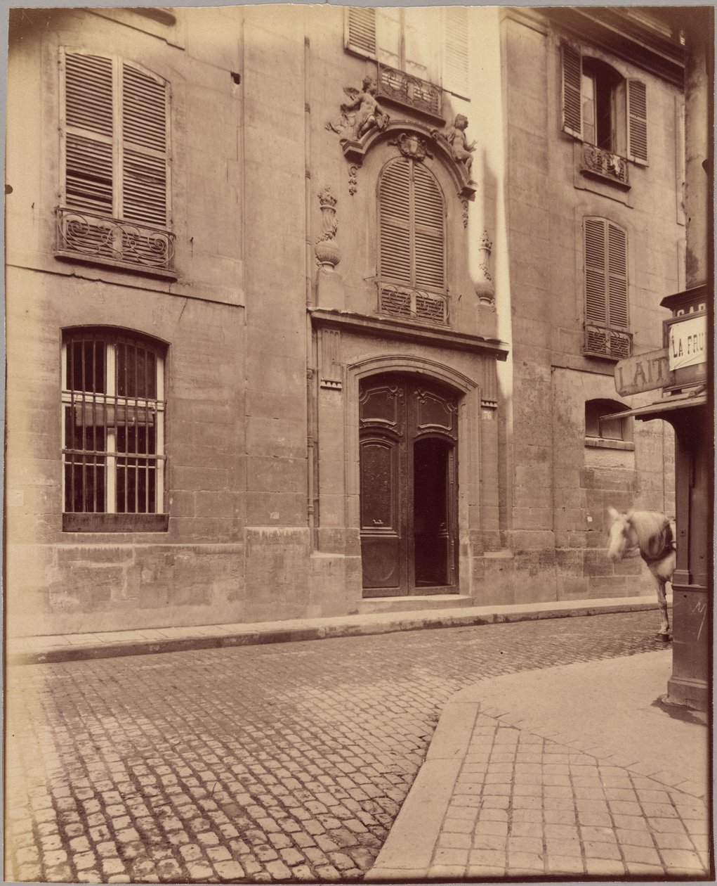 Prästgården Saint-Merri, rue de la Verrerie av Eugène Atget