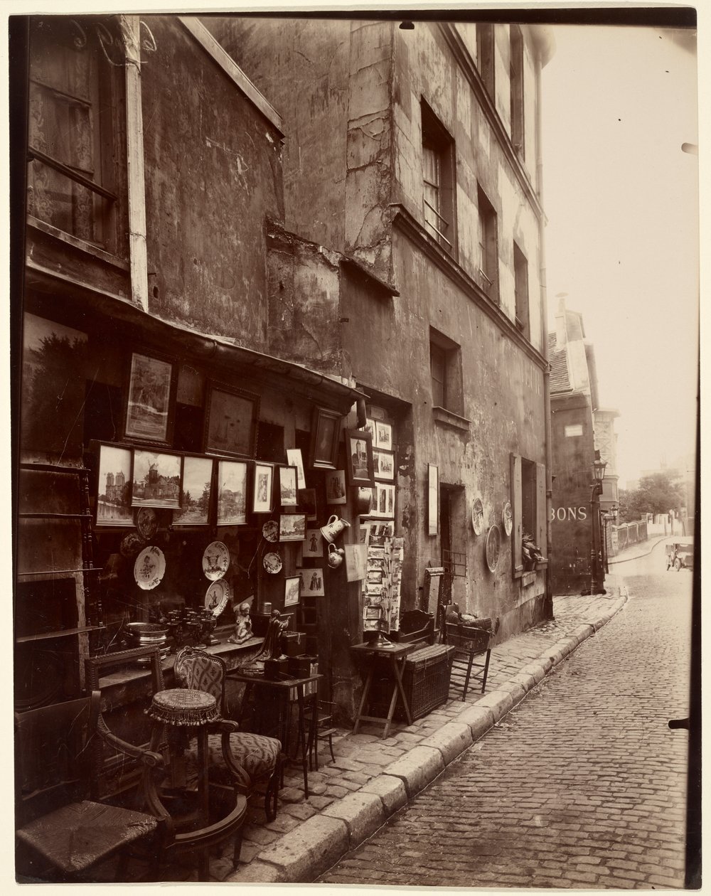 Rue Norvins av Eugène Atget