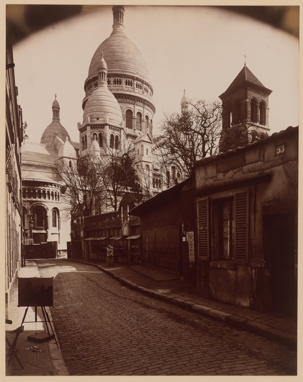 Rue du Chevalier de la Barre av Eugène Atget