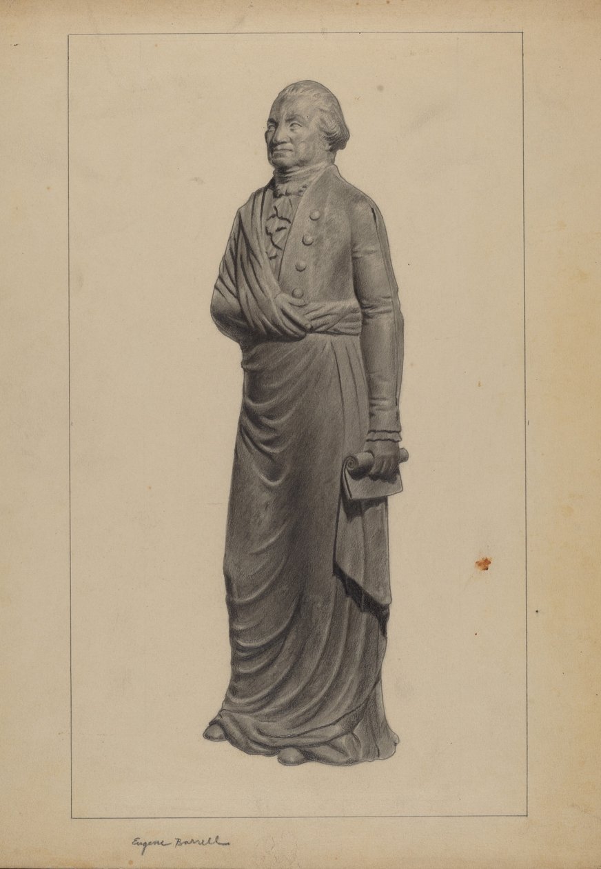 Gjutjärnsfigur av Eugene Barrell