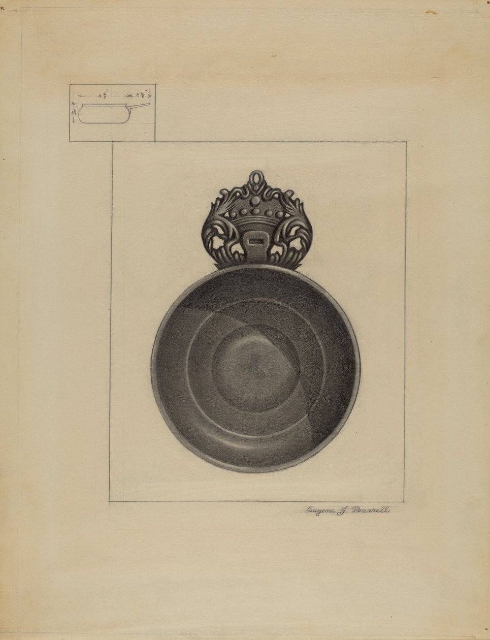 Pewter Porringer av Eugene Barrell