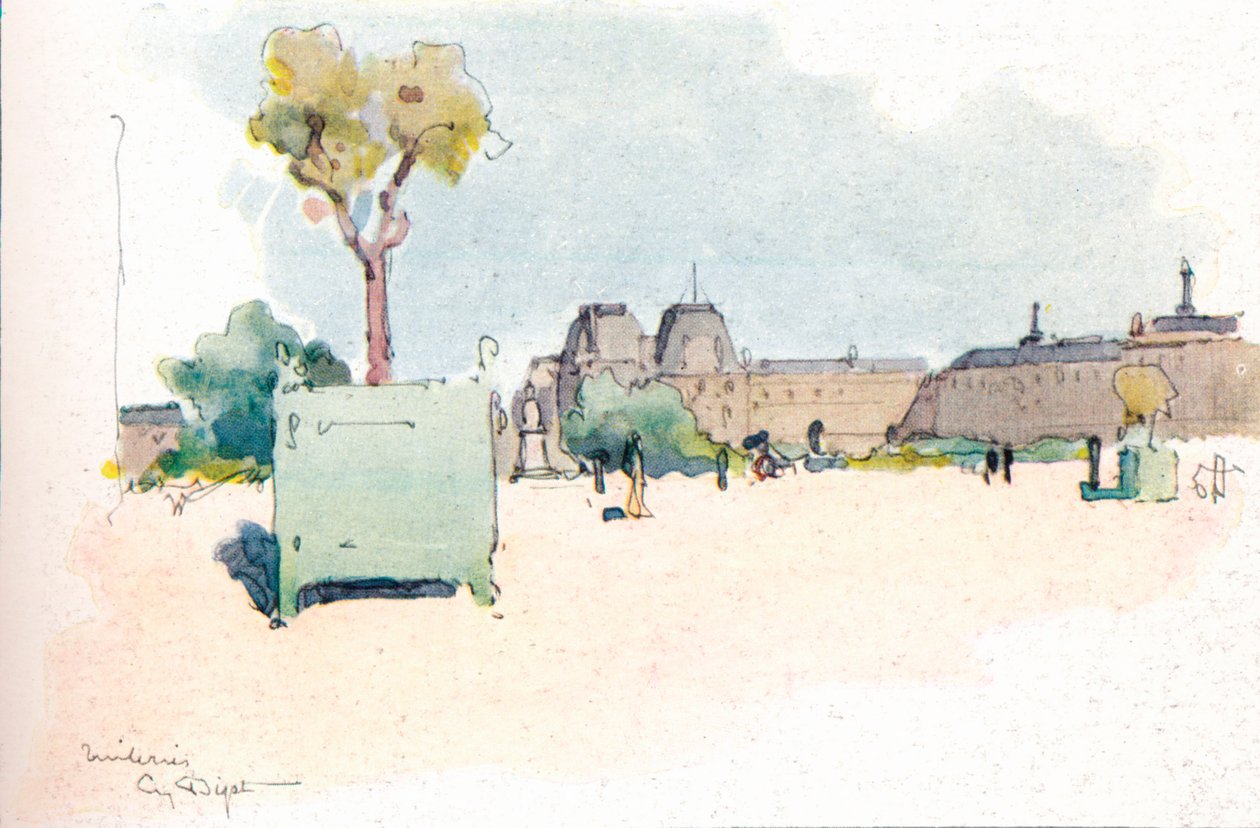 Tuilerierna, 1915 av Eugene Bejot