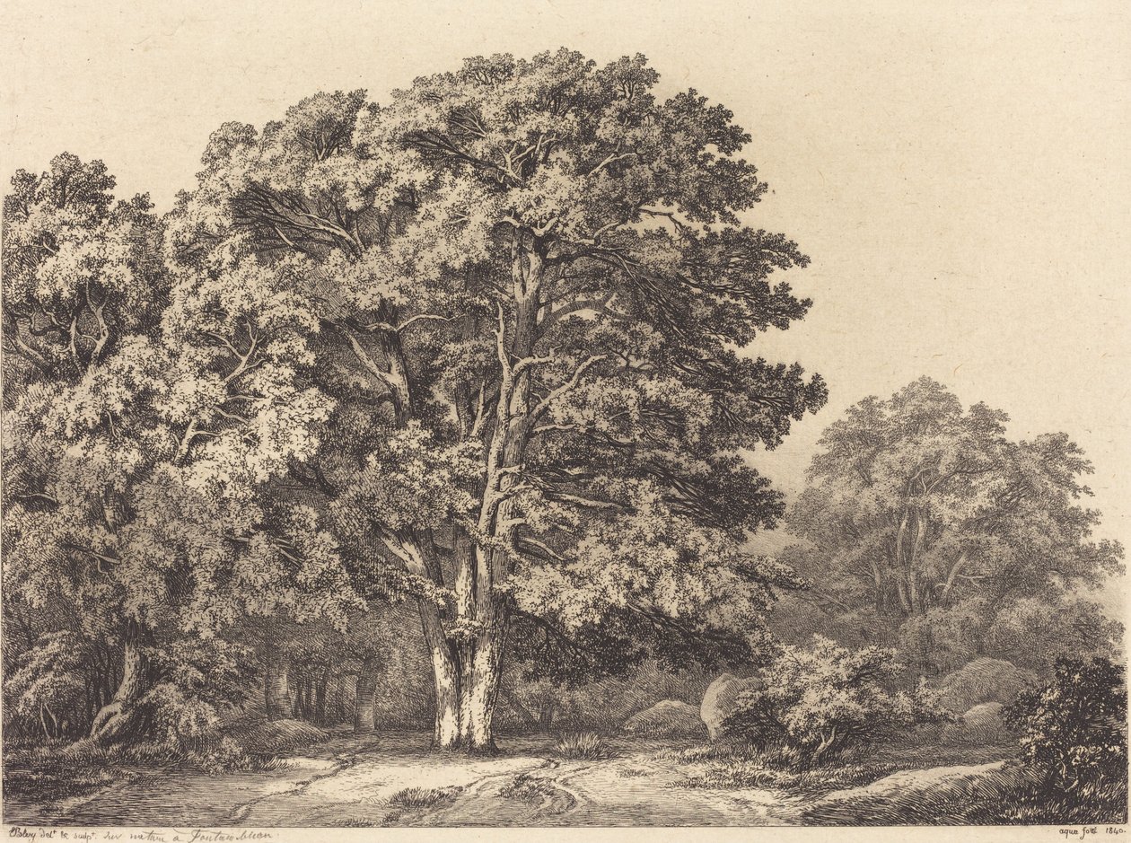 Entré till en skog, 1840. av Eugene Bléry