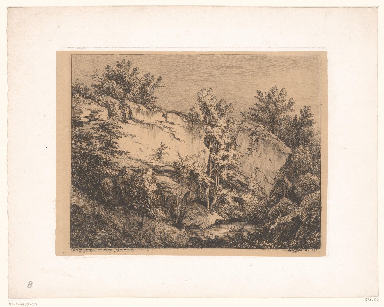 stenlandskap Les Roches du nid de l