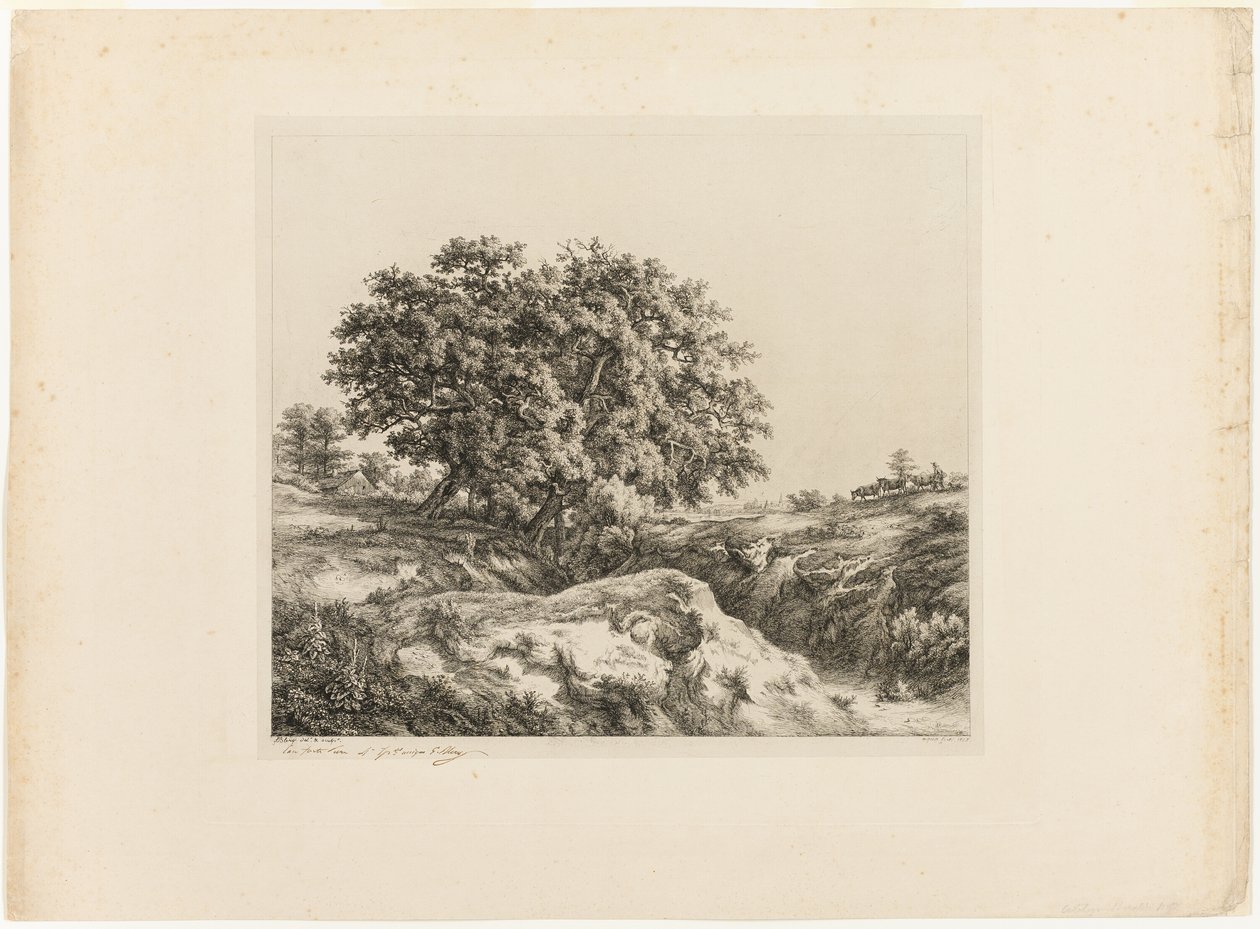 Trädbuketten, eller Lindens (souvenir från Sarthe) av Eugene Bléry