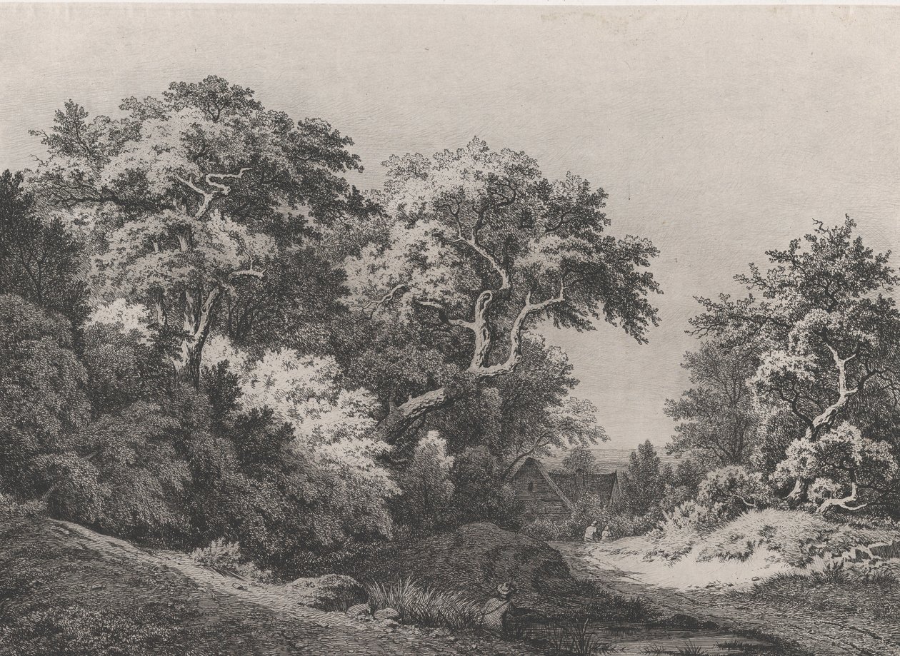 The Edge of the Woods, nära Rambouillet, 1860. av Eugene Bléry