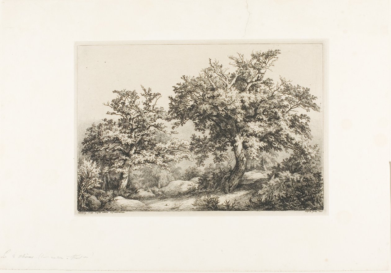 De två ekarna, Fontainebleau av Eugene Bléry