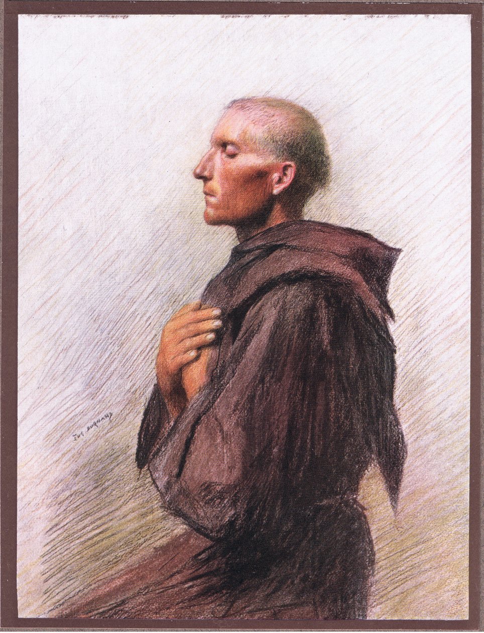 Broder Burnard av Quintavelle, 1919 av Eugene Burnand