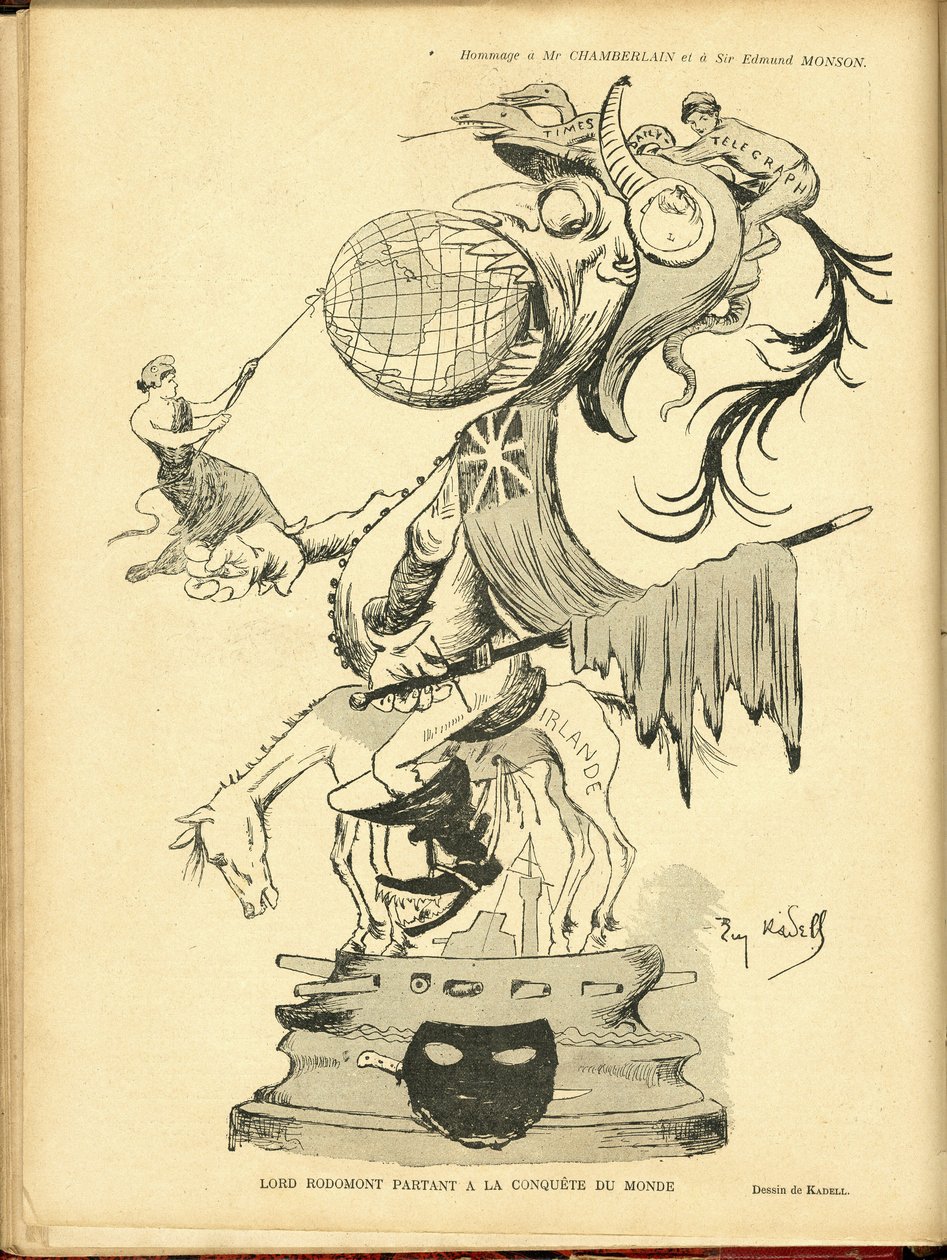 Illustration av Eugene Cadel (1867-1940) i Le Rire av Eugene Cadel
