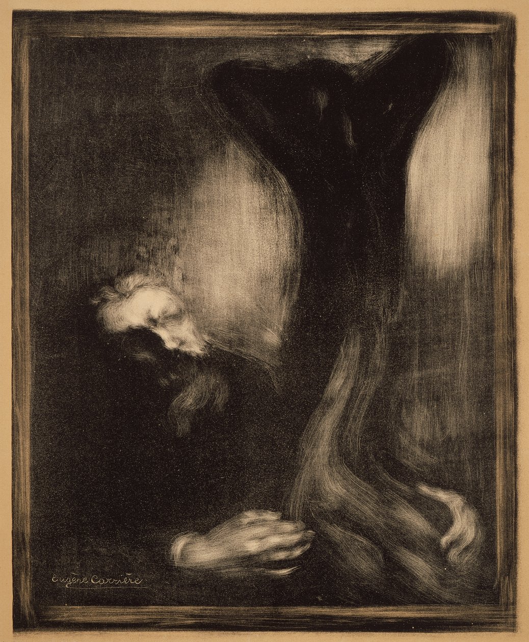 Rodin skulpterar av Eugène Carrière