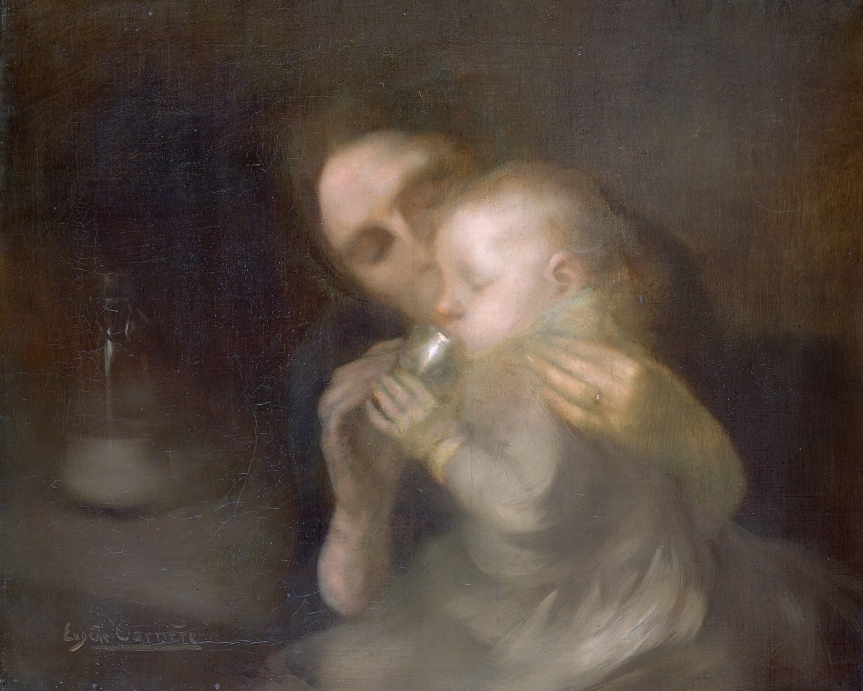 Tennmuggen (olja på duk) av Eugène Carrière