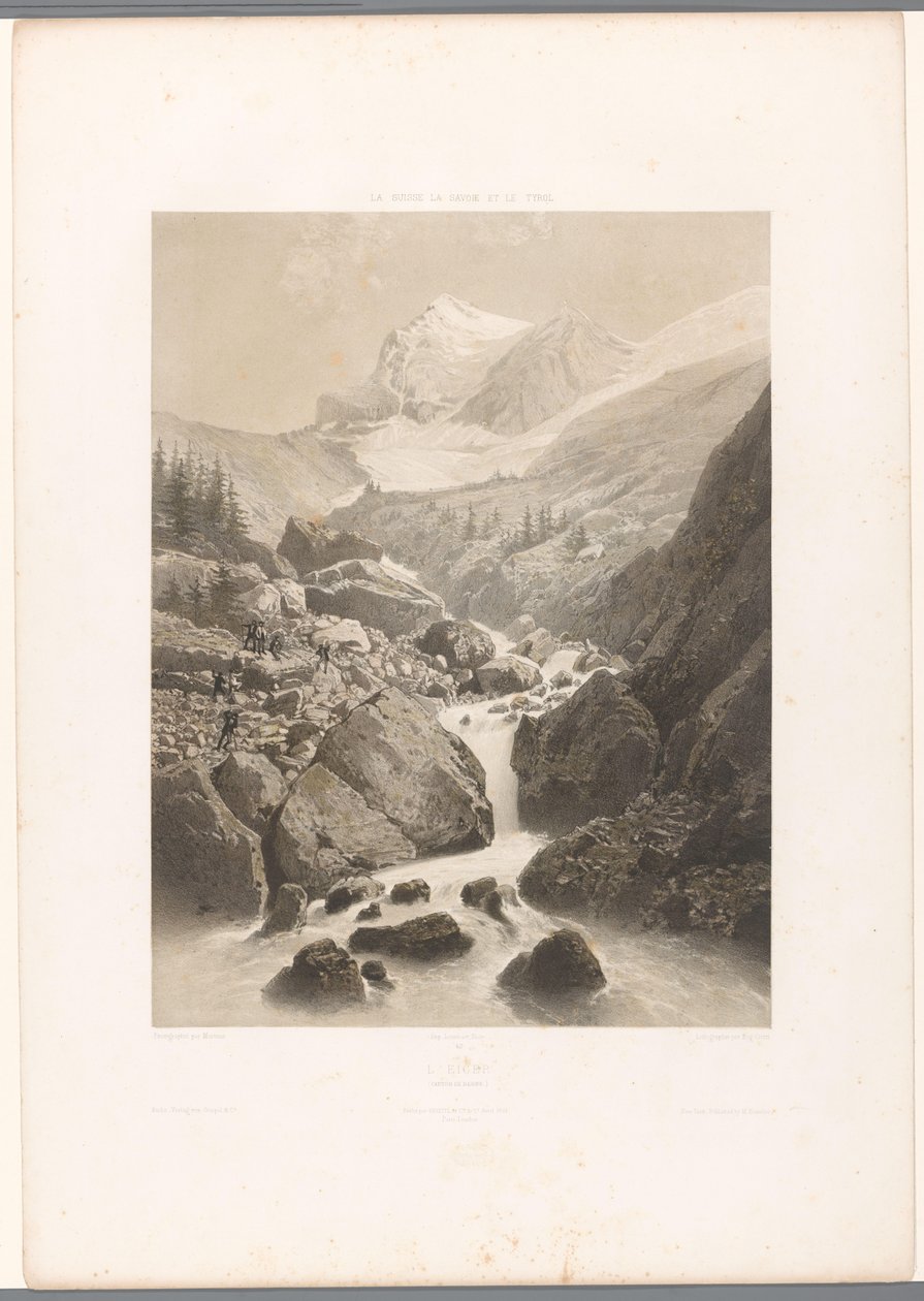 Bergslandskap med utsikt över Eiger L