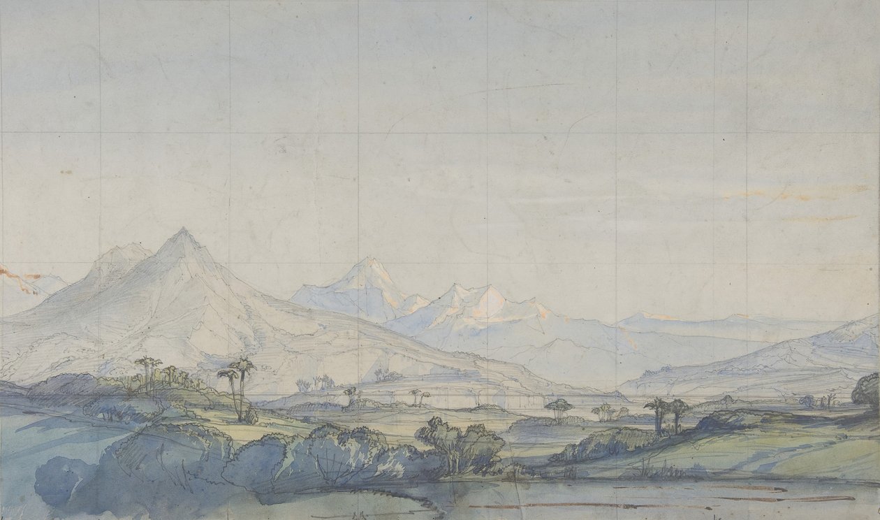 Design för en scen på Opéran, Paris, 1828-90. av Eugene Ciceri