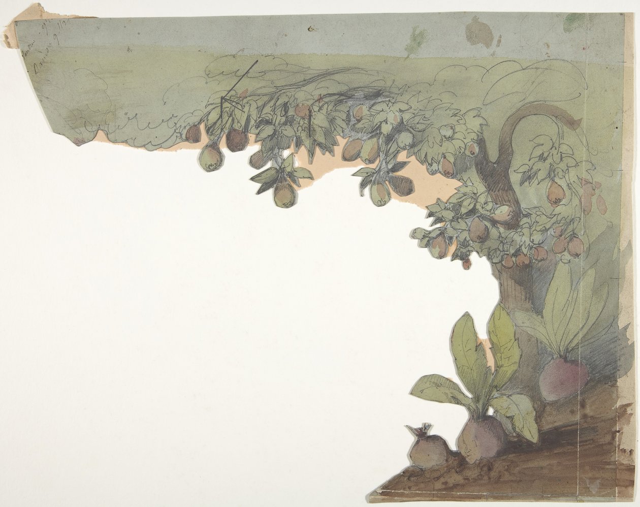 Design för en scen på Opéran, Paris, 1830-90. av Eugene Ciceri
