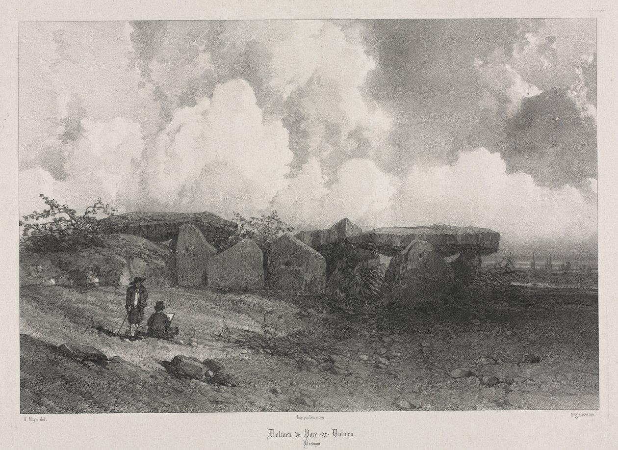 Pittoreska och romantiska resor i det antika Frankrike: Bretagne, ca. 1845. av Eugene Ciceri