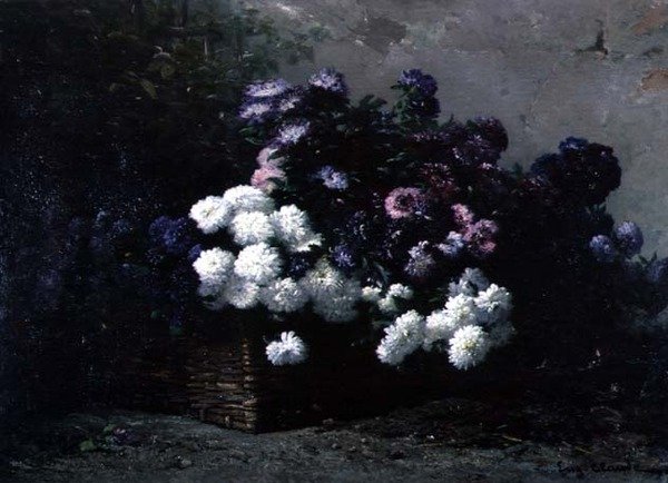 Korgen med blommor av Eugene Claude