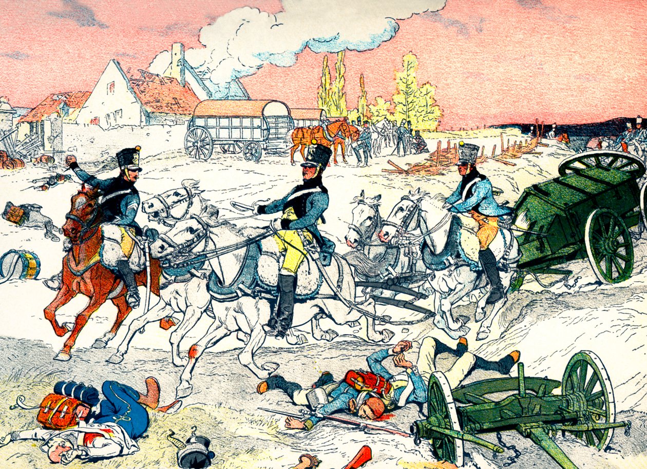 Militär transport av det första franska imperiet av Eugene Courboin
