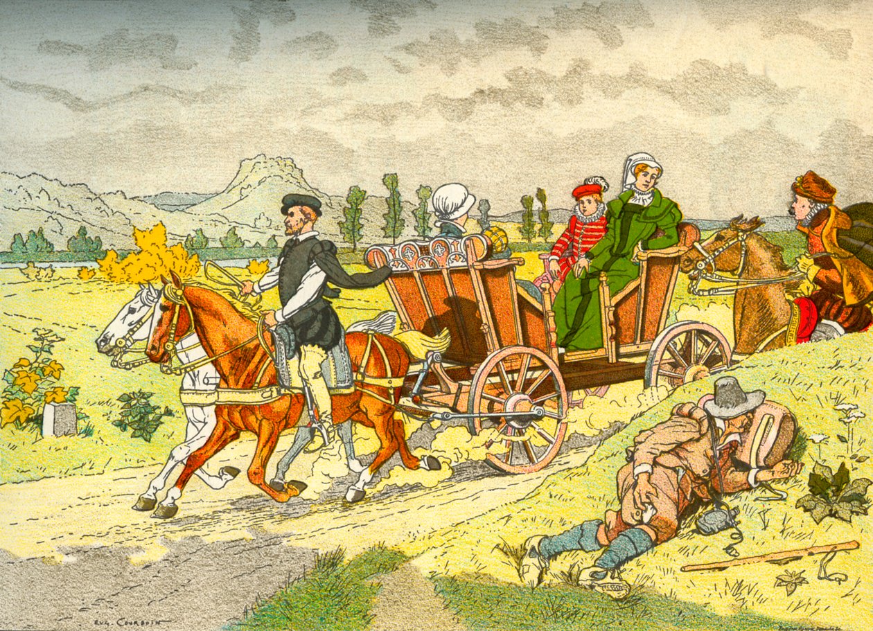 Vis-à-vis (vagn) - första framträdande av Eugene Courboin
