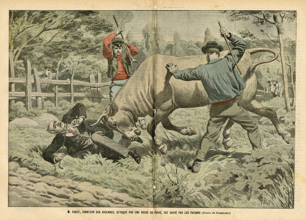 Illustration av Eugene Damblans (1865-1945) i Le Pelerin av Eugene Damblans