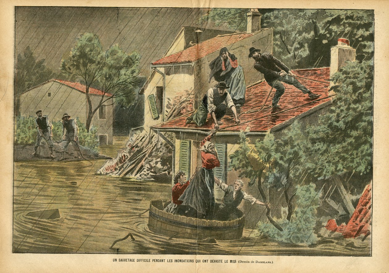 Illustration av Eugene Damblans (1865-1945) i Le Pelerin av Eugene Damblans