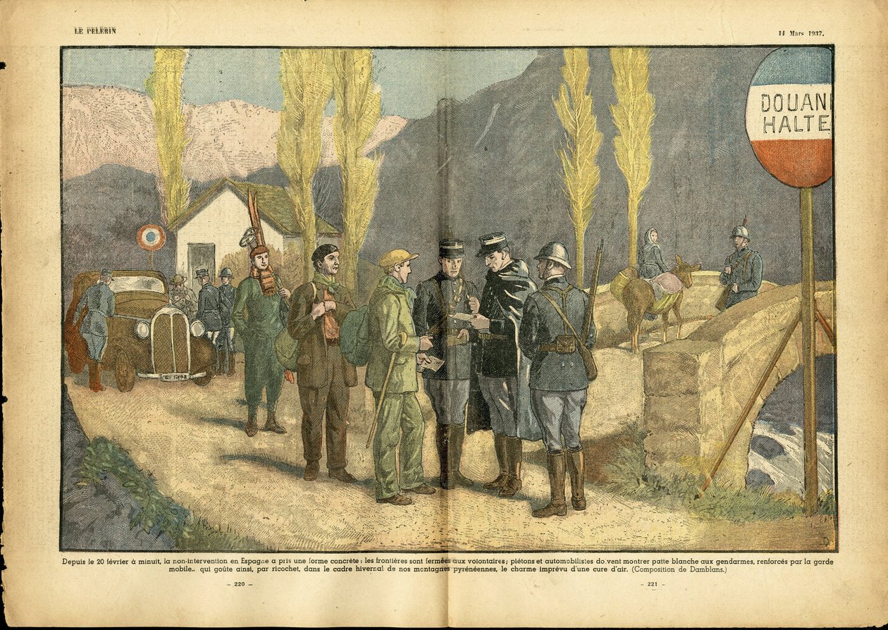 Illustration av Eugene Damblans (1865-1945) i Le Pelerin av Eugene Damblans