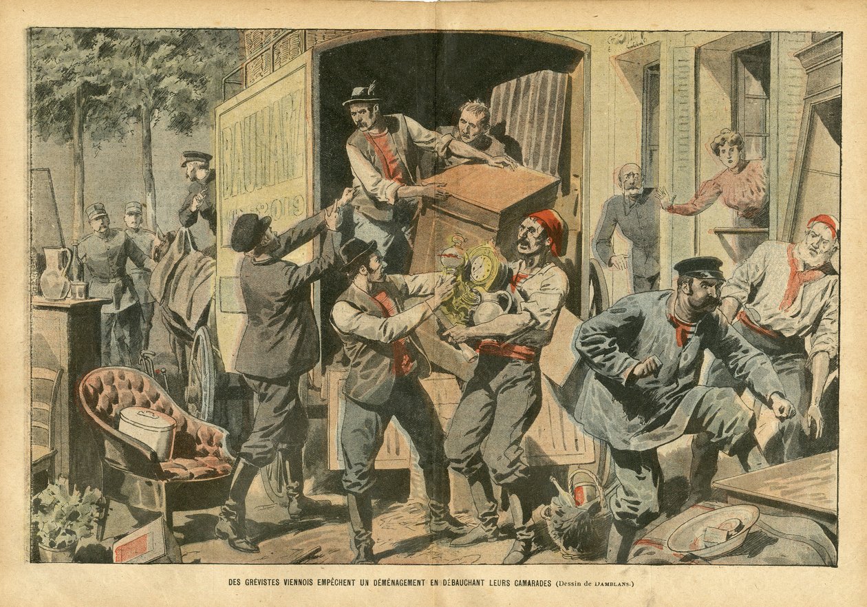 Illustration av Eugene Damblans (1865-1945) i Le Pelerin av Eugene Damblans