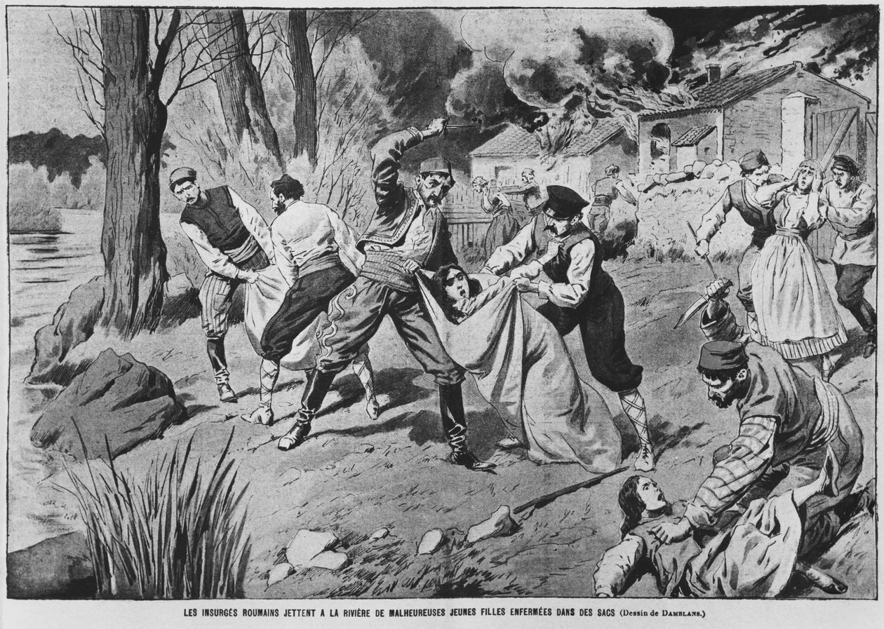 De rumänska böndernas revolt, illustration från 